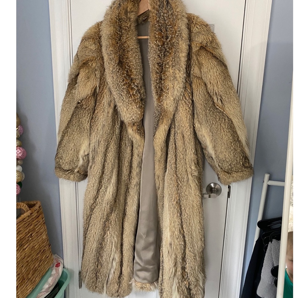 Rabbit fur coat